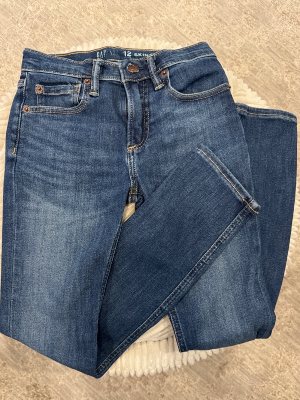 GAP Boys Medium Blue Skinny Jeans-(12 slim)